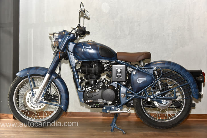 This Royal Enfield Squadron Blue Despatch is the second bike available to Indian buyers.